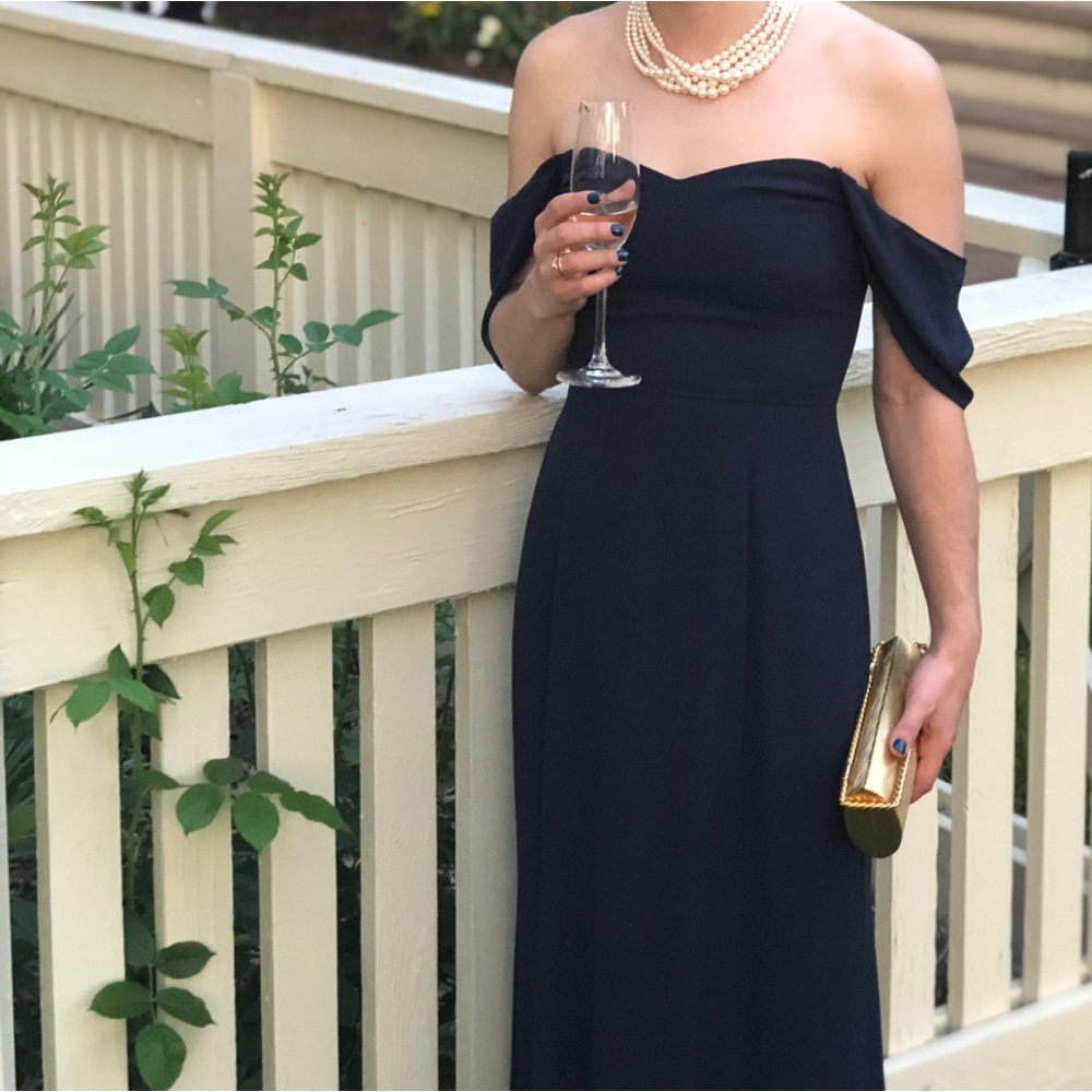Navy Evening Gown XS